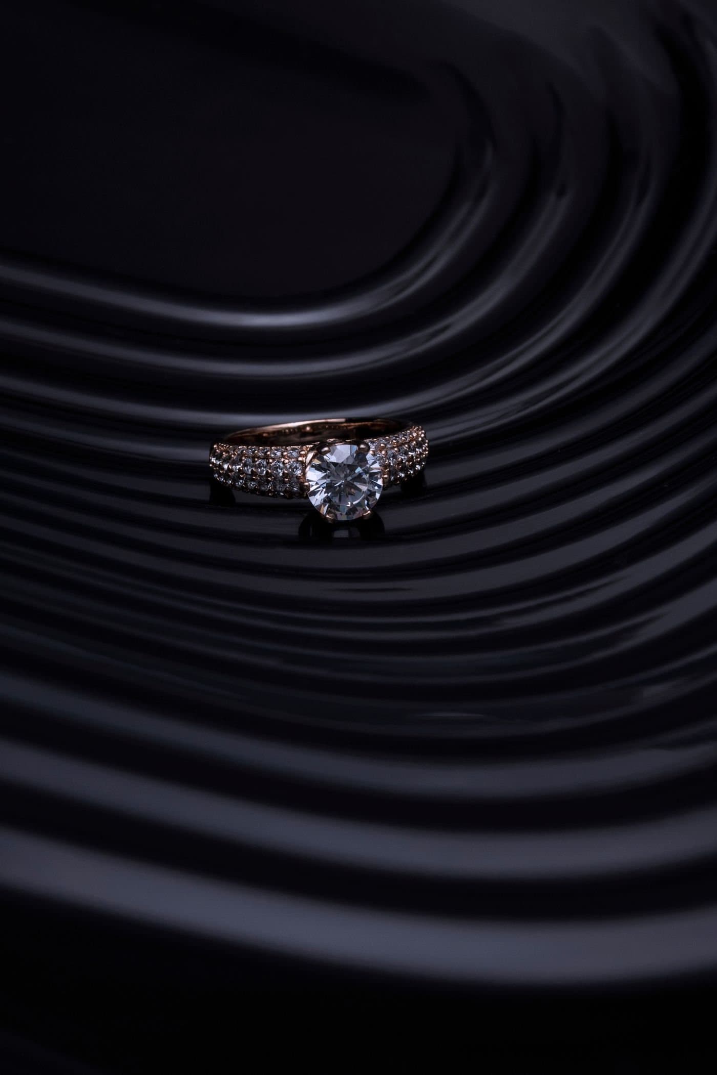 Diamond solitaire ring
