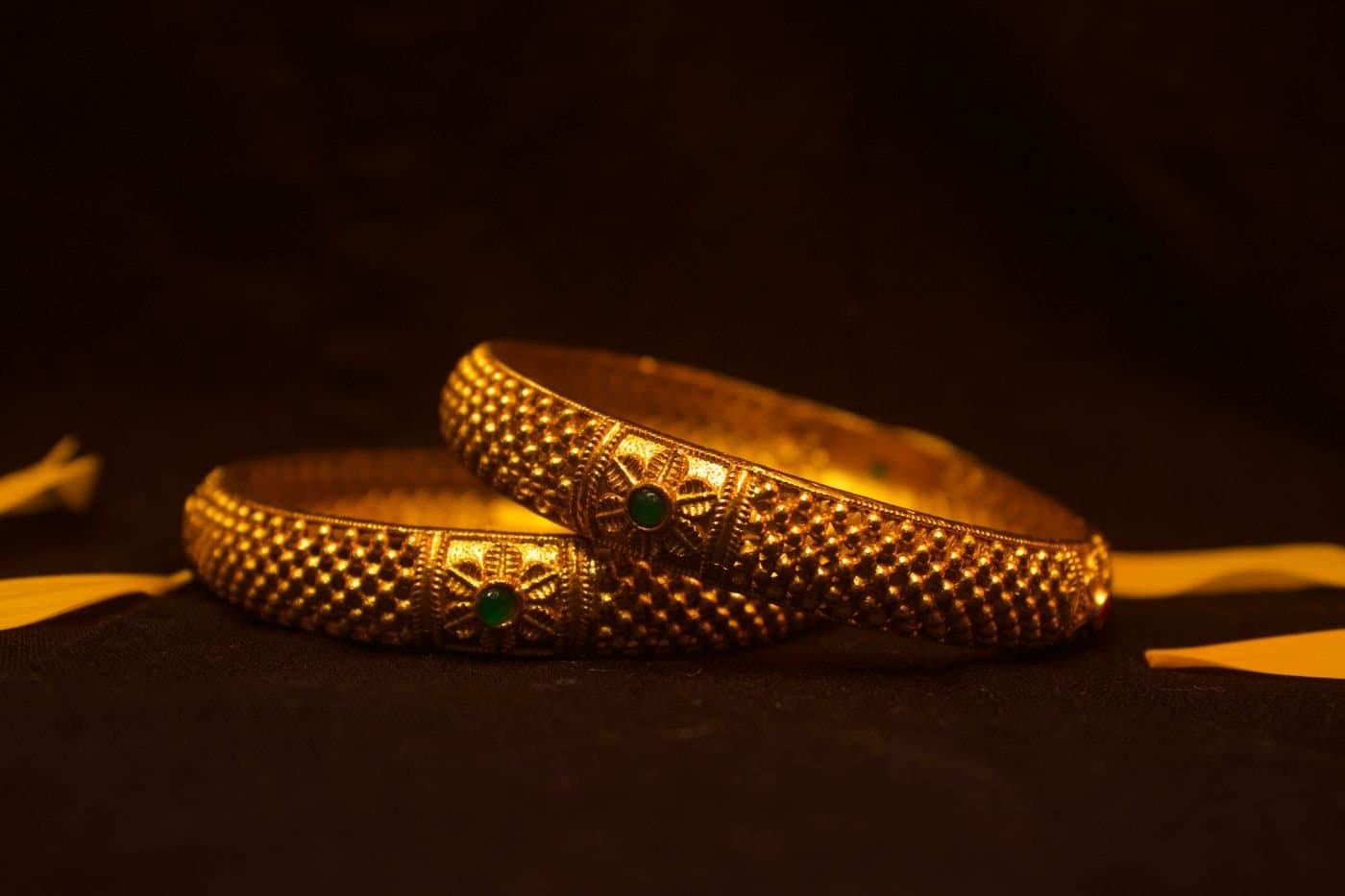 Gold Bangle Pair